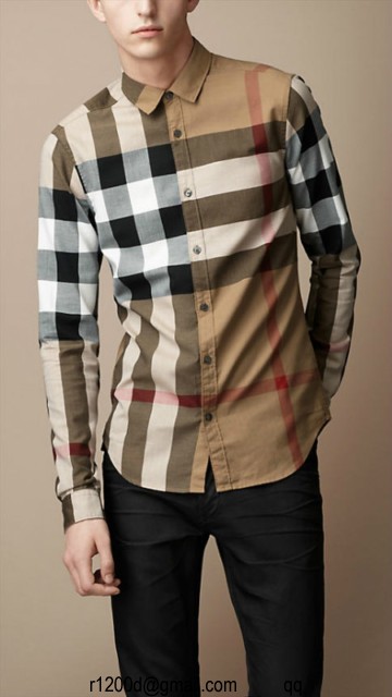 chemise burberry solde